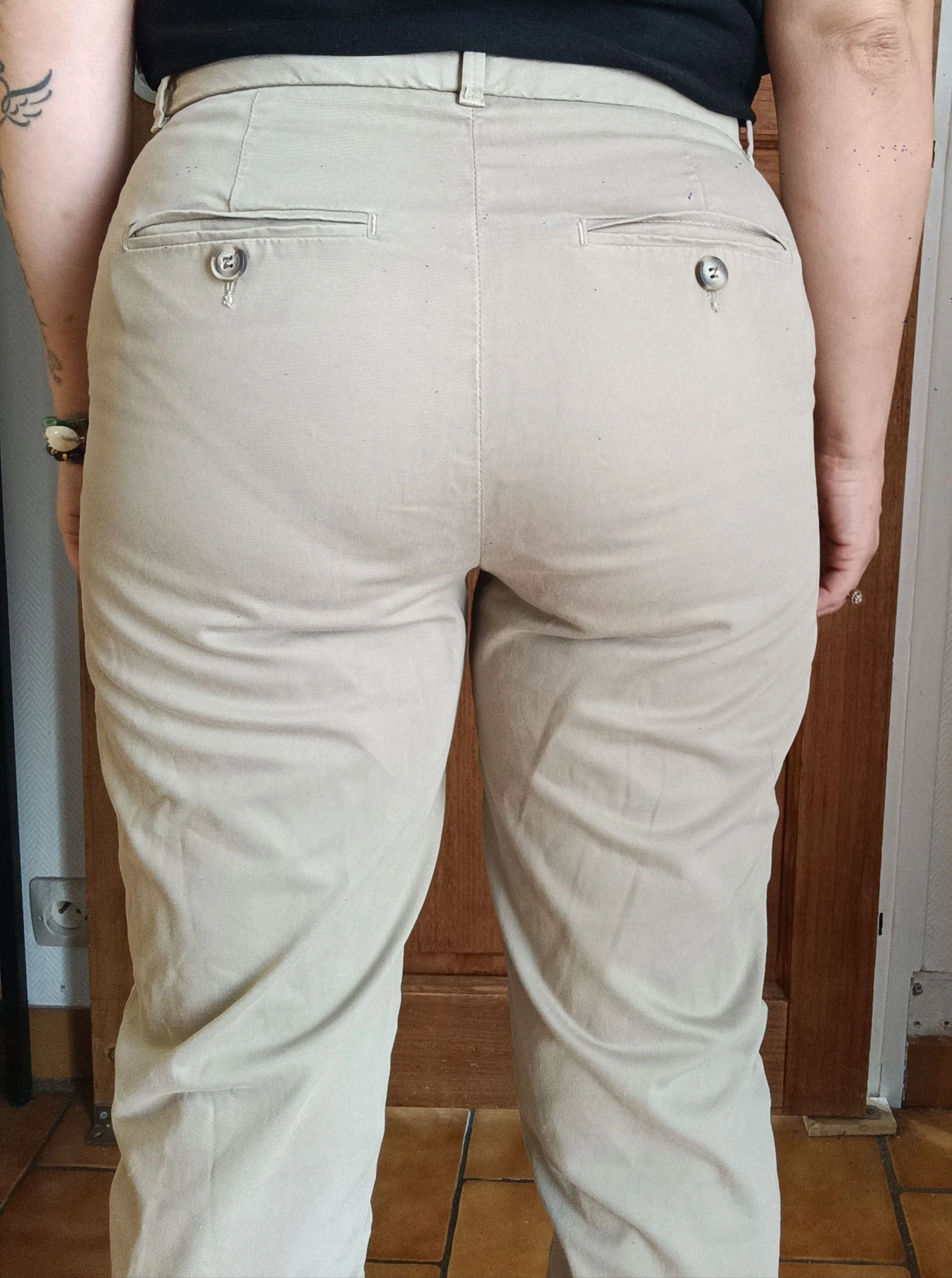 Calça chino bege Caroll PP – photo 2